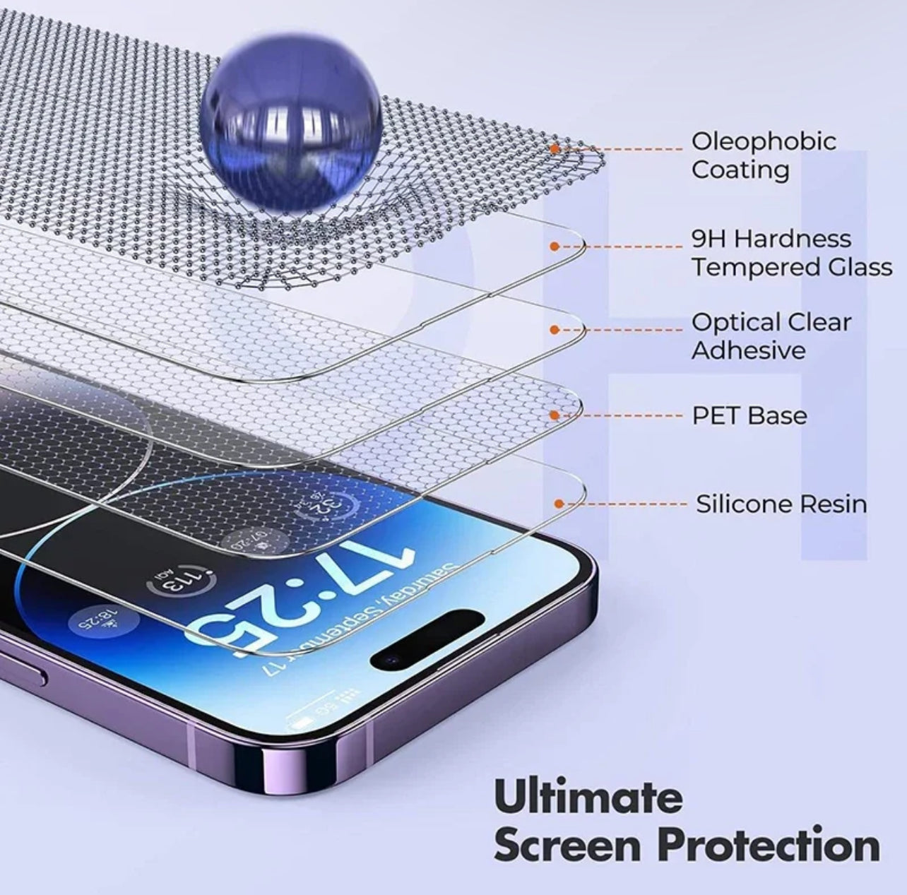 PJun Branded Premium 9H Clear Full Coverage ShatterProof Glass Screen Protector- 4PCS iPhone 17 Series 2025 PJun Branded Premium 9H Clear Full Coverage ShatterProof Glass Screen Protector- 4PCS iPhone 17 Series 2025